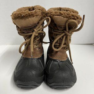 kids roc a bouts alpine brown/black winter boots size 9(SALE)
